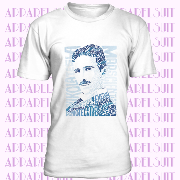 Nikola Tesla Genius Inventor Electric Wizard Art Men Women Unisex T-shirt