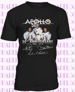 Apollo 11 - 50th Anniversary T Shirt Moon Landing 1969-2019