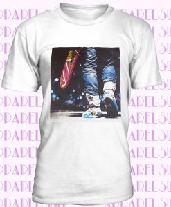 Back to the future White T-Shirt 80s Marty McFly Hoverboard Air Mag