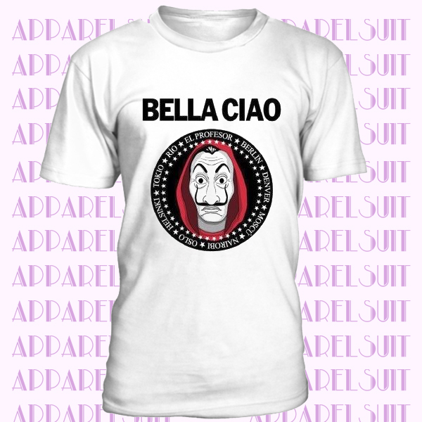 Bella Ciao La Casa De Papel Funny Cool Gift Vintage Retro T Shirt