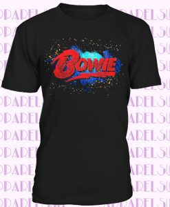 Bowie Logo T SHIRT New Official Get Down Casual Wear Half Sleeves Mens T shirts