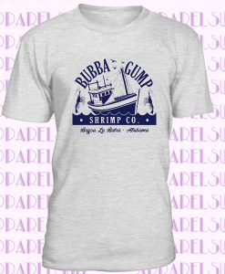 Bubba Gump Shrimp T-Shirt - Forest Gump Top Retro 90s Film Movie Mens or Ladies