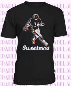 CHICAGO BEARS WALTER PAYTON SWEETNESST-SHIRT, RETRO FADED