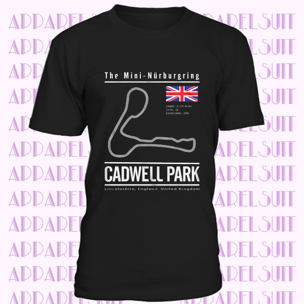 Cadwell Park circuit t shirt, race, f1, track, time attack, nurburgring, jdm, m3