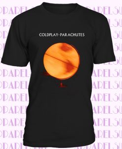 Coldplay Parachutes Rock Band Album Men's Black T-Shirt