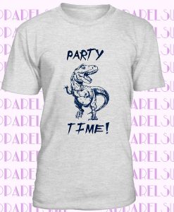 Dinosaur PARTY TIME Mens T-Shirt - Dino Mens Unisex Shirt