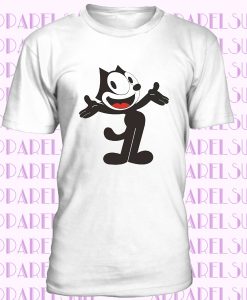 Felix The Cat Funny Cartoon Character Inky & Winky Men Women Unisex T-shirt