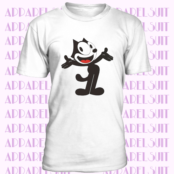 Felix The Cat Funny Cartoon Character Inky & Winky Men Women Unisex T-shirt