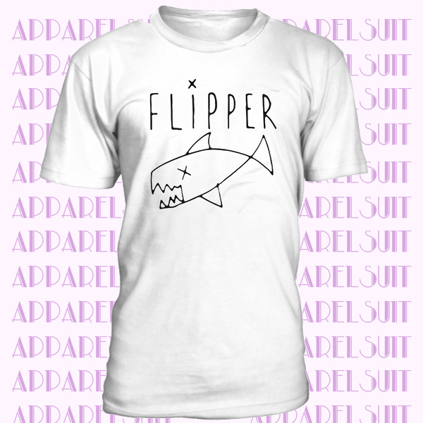 Flipper As Worn By Kurt Cobain T-Shirt 100% Cotton Daniel Johnston Grunge