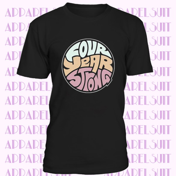 Four Year Strong Pop Punk Band Logo Men's Black T-Shirt