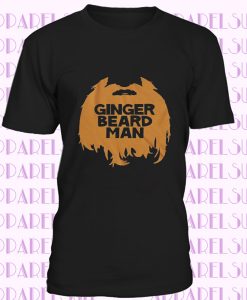 Funny Men's Beard T Shirt, Ginger Beard Man Tee for Bearded Men, Beard Shirt, Funny Beard Shirt, Gingerbeard Man TShirt