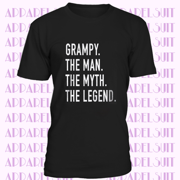 Grandpa Shirt Grampy The Man The Myth The Legend Mens T Shirt Dad Shirt Father Shirt Husband Gift The Man Shirt