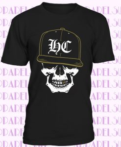 Hardcore Skull T-Shirt street hip hop snap back hat Long Sleeve