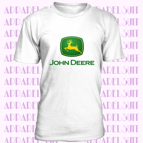 John Deere T-Shirt Tractor Enthusiast Farming Etc VARIOUS SIZES WHITE