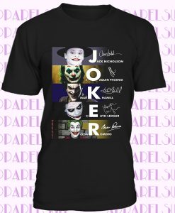 Joker Joaquin Phoenix 2019 T shirt Movies Inspired Jack Mark Heath Jokers Tee