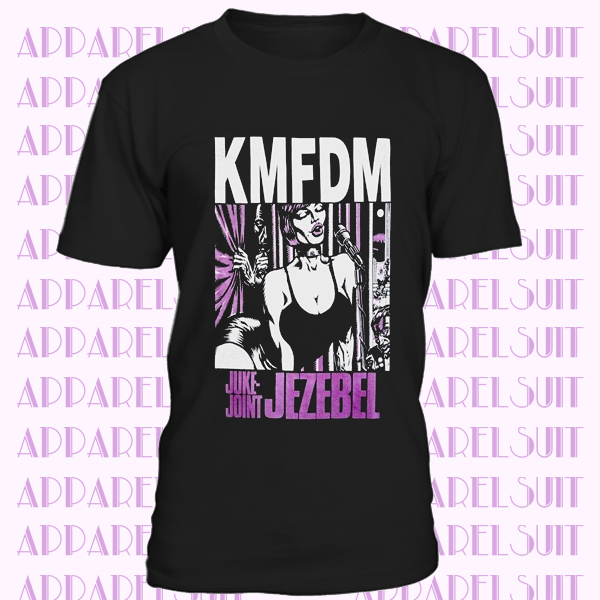 KMFDM JUKE JOINT JEZEBEL KRAUT INDUSTRIAL KONG PIGFACE MDMFK NEW BLACK T-SHIRT