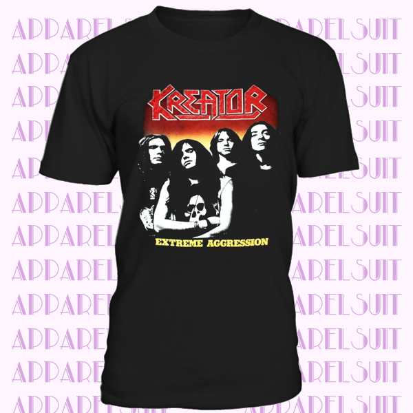 KREATOR EXTREME AGGRESSION THRASH METAL DESTRUCTION TANKARD NEW BLACK T-SHIRT