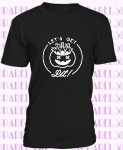 Lets Get Lit Pumpkin GLOW INK Shirt, Mens Pumpkin TShirt, Halloween Drinking T Shirt, Halloween Costume, Men Halloween, Glow In the Dark