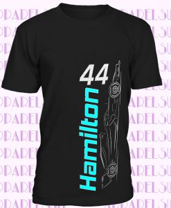 Lewis Hamilton T-shirt 2019 5x F1 World Champion Mercedes