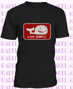 Live Simply T-Shirt The Whale Fun Symbol Sign Logo Expendables Zeichen Wal