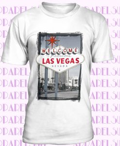 Men's Welcome to Las Vegas Iconic sign Printed T-Shirt