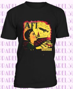 NEW rare - T shirt - AFI - Shut Your Mouth And Open Your Eyes - top black USAsz
