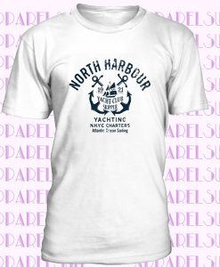 North Harbour Nautical T-Shirt, Modern Cool Tees for Men