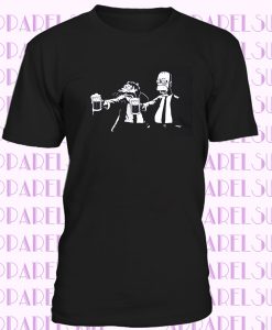 PULP Fiction Homer parody funny tarentino film black cotton t-shirt