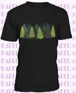 Pine Forest Mountain Bike T Shirt Men, Cycling jersey Bicycle tshirt Camping Shirt adventure t-shirt Tree tshirt Mens tee Bicycle gifts