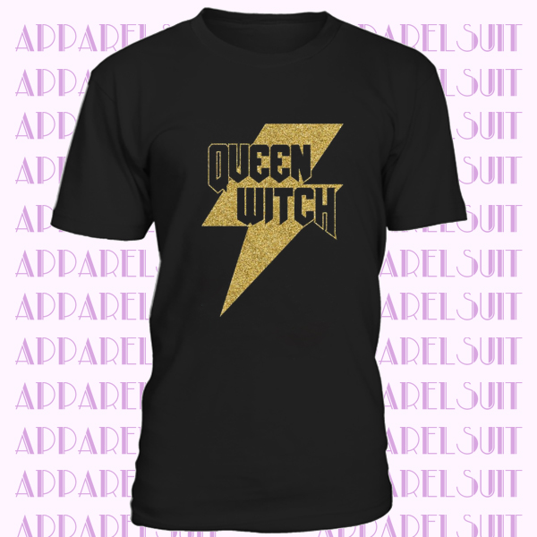 QUEEN WITCH Shirt, Sassy Shirt Women, Bossy T Shirt, Bling Tee, Womens Shirt Funny, Pagan Shirt, Halloween Witch Shirts