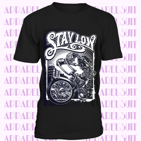 STAY LOW T-Shirt Mens Graffiti Biker Rider Lowrider Skeleton Skater