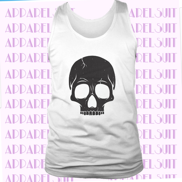 Skull Ladies’ Muscle Tank - Halloween muscle tank Gothic Tank Top Goth Clothing