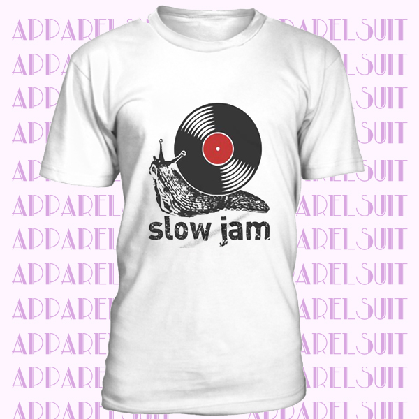 Slow Jam Shirt, Vintage Music Tees, Funny Snail Tshirt, Mens, Womens