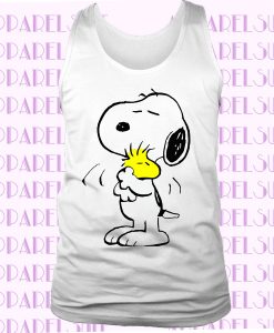 Snoopy PEANUTS Cartoon Happy Cute T-shirt Vest Tank Top Men Women Unisex