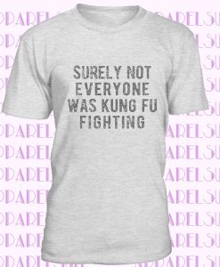 Surely Not Everyone Was Kung Fu Fighting T-Shirt, Hoodie, Tank Top, Gifts