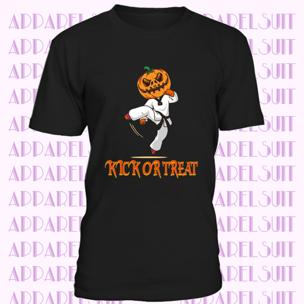 Taekwondo Kick Or Treat Pumpkin Halloween