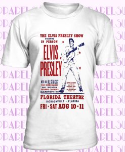 The Elvis Presley Show Florida Poster Retro 50s Rock and Rool Unisex T Shirt