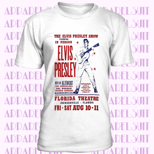 The Elvis Presley Show Florida Poster Retro 50s Rock and Rool Unisex T Shirt