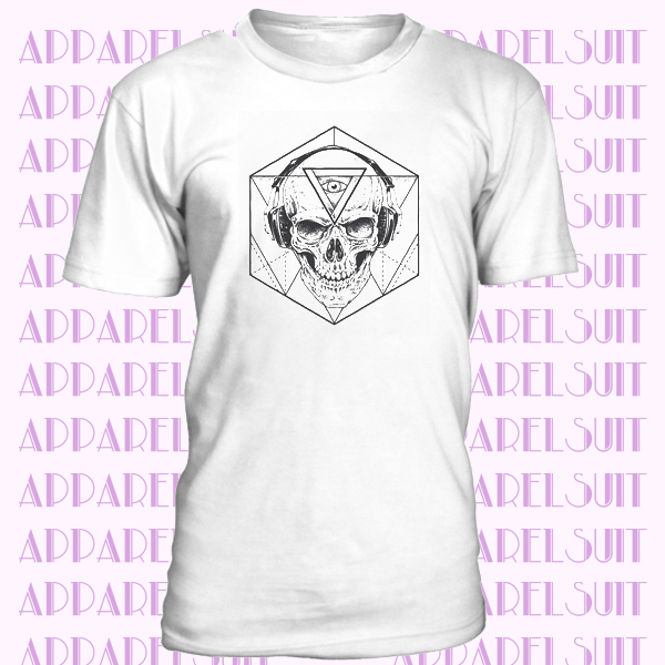 Unique Skull Head Graphic T-Shirt