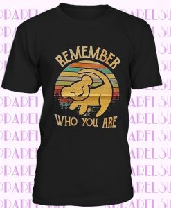 Womans T-Shirt Black Fitted Remember Who You Are Lion