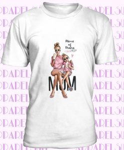 Women T-Shirt Short Sleeves Mom Girl Printed Parent-child Apparel Summer