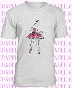 ballerina shirt women crop top women ballet crop tee ballerina t-shirt