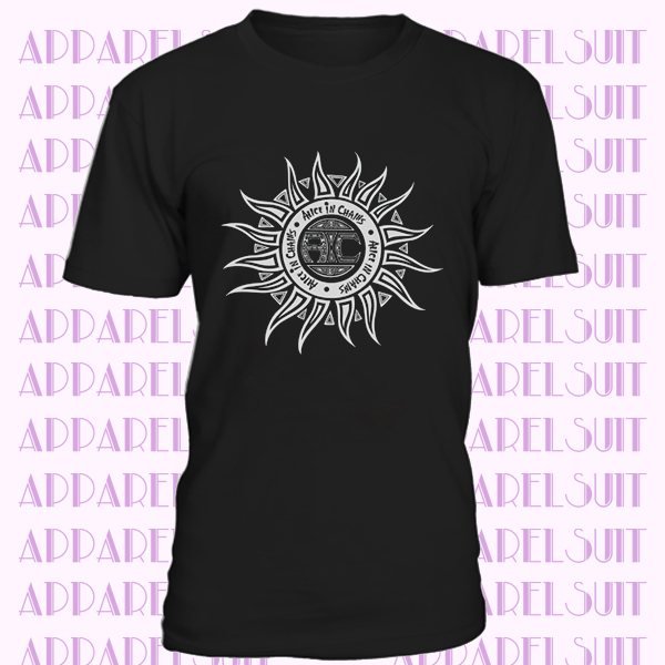 ALICE IN CHAINS SUN LOGO GRUNGE SEATTLE ALTERNATIVE NEW T-SHIRT