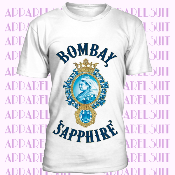 Bombay Sapphire Gin drings logo T-shirt Men Shirt