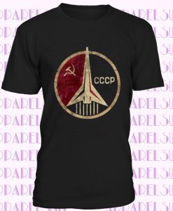 CCCP Russian Soviet USSR T-Shirt 100% Premium Cotton Hammer And Sickle