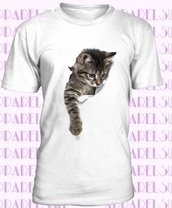 Casual Digital Unisex 3D Sleeve T-Shirt Sport Cat Short Men Women Print Tops Tee