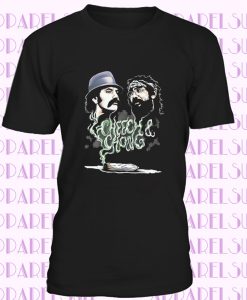 Cheech and Chong Logo Mens Black TShirt