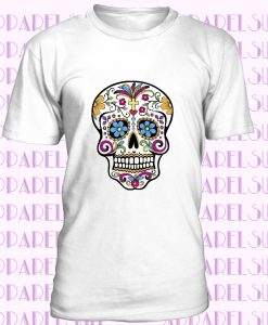 Day Of The Dead T Shirt Mexican Sugar Skull Honor Death Holiday Tradition