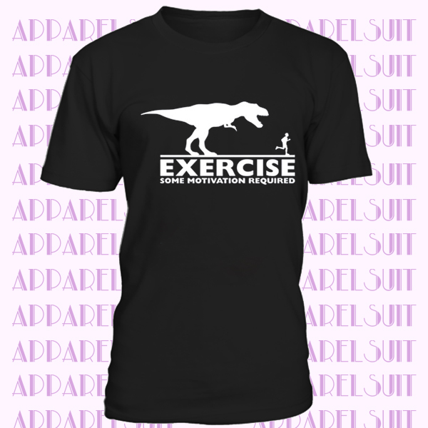 EXERCISE Some Motivation Required Funny T shirt Mens Womens Fitness Gym running