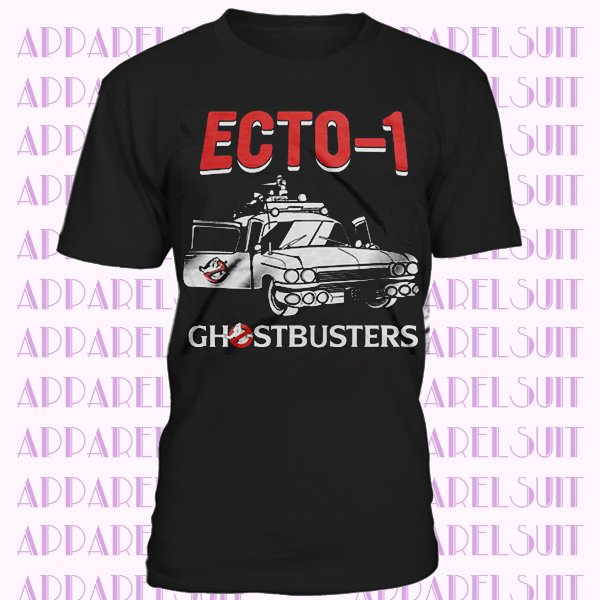 Ghostbusters Ecto 1 Hearse Official Tee T-Shirt Mens Unisex